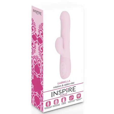 INSPIRE SENSE Gabriella Roze Rotirajući Vibrator 12 Režima Vodootporan 24cm