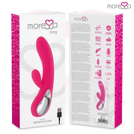Moressa Troy Premium Silikonski Dvostruki Motor Punjivi Vibrator 20cm