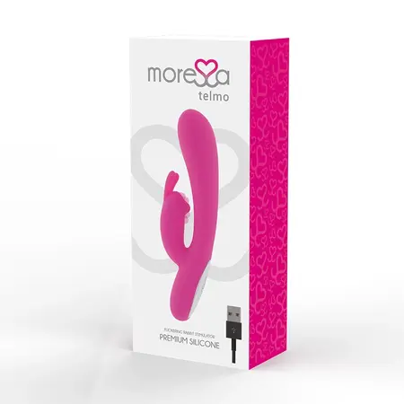 Moressa Telmo Premium Silikonski Punjivi Dvostruki Vibrator 19.5cm