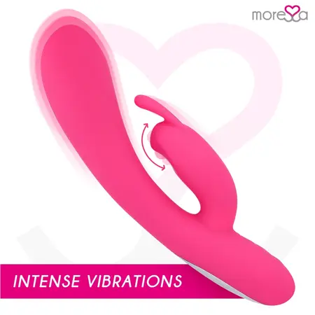 Moressa Telmo Premium Silikonski Punjivi Dvostruki Vibrator 19.5cm