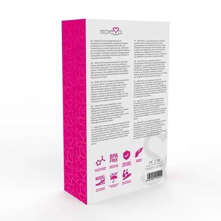 Moressa Osian Set Premium Silikonski Roze - Trojni Trening Dna Karlice