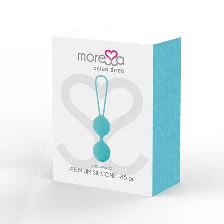 Moressa Osian Three Premium Tirkizni - Silikonski Trening Set za Karlicu 85g