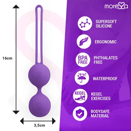 Moressa Osian Two Premium Silicone Pelvic Floor Trainer Lilac 101g