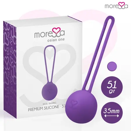 MORESSA Osian One Silikonska Loptica za Trening Dna Karlice Ljubičasta 34mm 51g