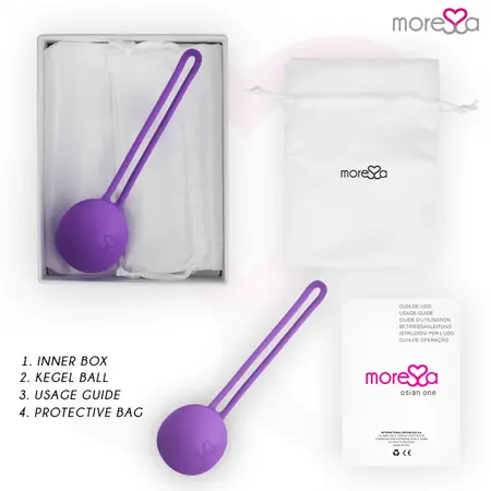 MORESSA Osian One Silikonska Loptica za Trening Dna Karlice Ljubičasta 34mm 51g