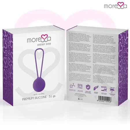 MORESSA Osian One Silikonska Loptica za Trening Dna Karlice Ljubičasta 34mm 51g