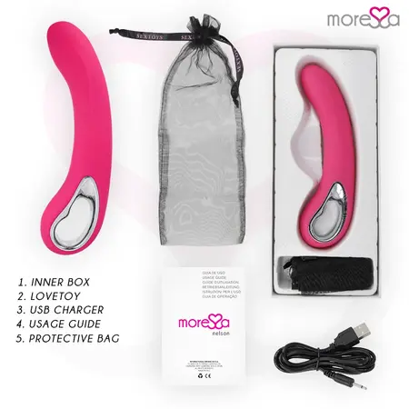 Moressa Nelson Premium Silicone Intimate Massager USB Rechargeable 20cm
