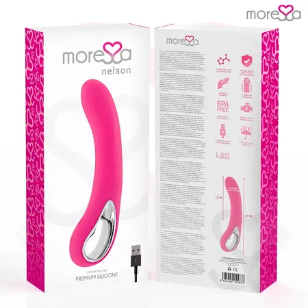 Moressa Nelson Premium Silicone Intimate Massager USB Rechargeable 20cm