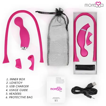 Moressa Kirk Duo Multi-Function Silicone Massager 12 Modes Rechargeable