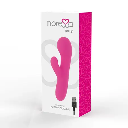 Moressa Jerry Premium Silikonski Dvostruki Motor Intimna Mašina, 30 Režima, Roze
