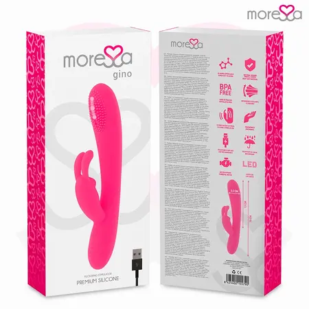 Moressa Gino Premium Silikonska Intimna Mašina Punjiva 190mm Ljubičasta