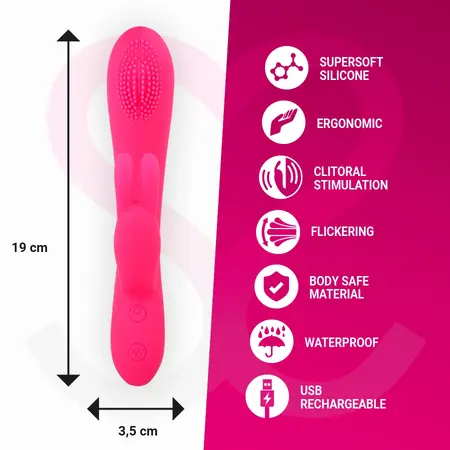 Moressa Gino Premium Silikonska Intimna Mašina Punjiva 190mm Ljubičasta
