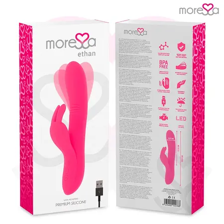 Moressa Ethan Premium Silikonski Dvostruki Motor Intimni Uređaj, USB, 205mm