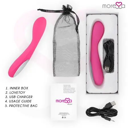 Moressa Druso Premium Silikonski Punjivi Stimulator, 30 Režima, Vitki Dizajn