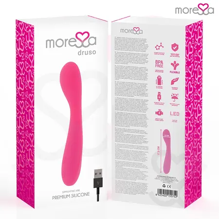 Moressa Druso Premium Silikonski Punjivi Stimulator, 30 Režima, Vitki Dizajn