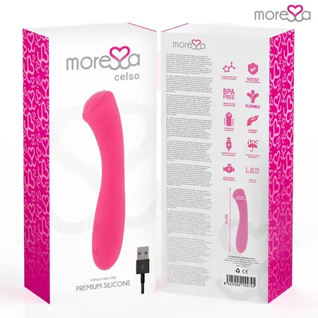 MORESSA Celso Premium Silikonski Punjivi Masažer 16cm Vodootporan