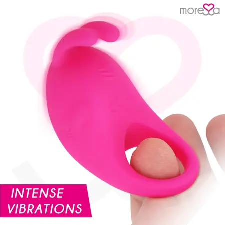 Moressa Brad Premium Silikonski Punjivi Intimni Prsten Roze