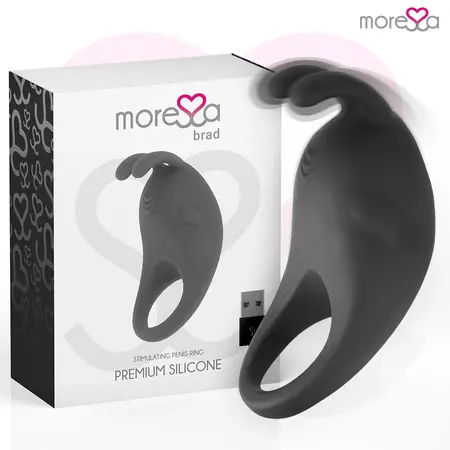 Moressa Brad Premium Silikonski Punjivi Crni Prsten, 7 Režima, Vodootporan