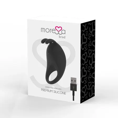 Moressa Brad Premium Silikonski Punjivi Crni Prsten, 7 Režima, Vodootporan