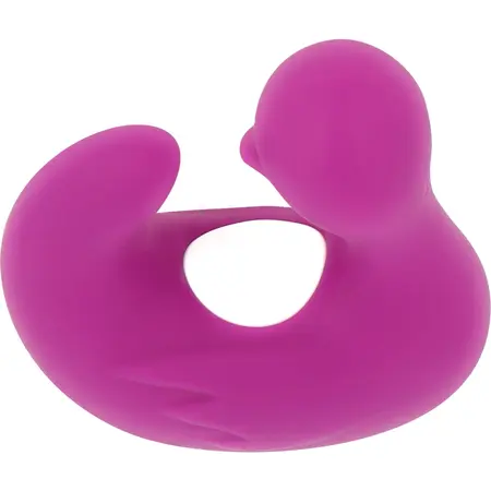 Coverme DUCKYMANIA Punjivi Silikonski Masažni Naprstak, Ljubičasta