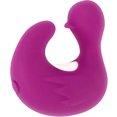 Coverme DUCKYMANIA Punjivi Silikonski Masažni Naprstak, Ljubičasta