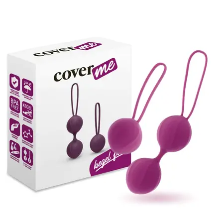 Coverme Ljubičasti Pelvic Trainer Kegel Fit - Silikonski Set za Trening Dna Karlice