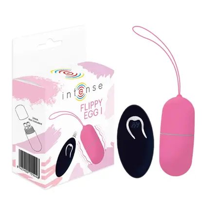 Intense Flippy I Vibrirajuće Jaje na Daljinski Upravljač Roze Silikon 12 Režima