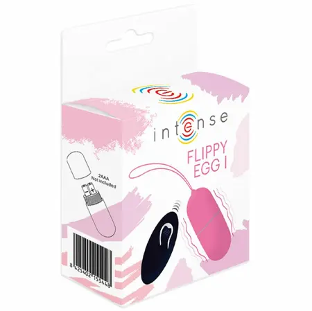 Intense Flippy I Vibrirajuće Jaje na Daljinski Upravljač Roze Silikon 12 Režima