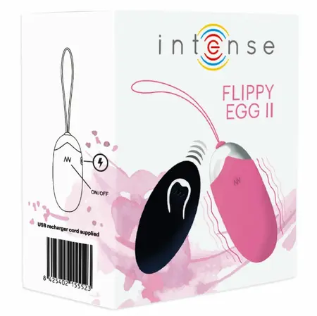INTENSE Flippy II Vibrirajuće Jaje na Daljinski Upravljač Roze 12 Režima USB