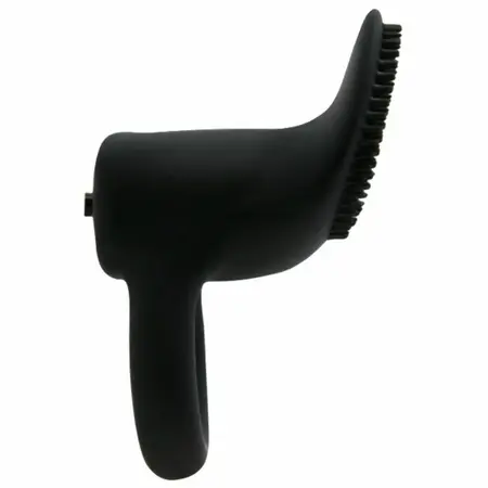 Pretty Love Cobra Silicone Vibrating Ring Black 7cm Adjustable Fit
