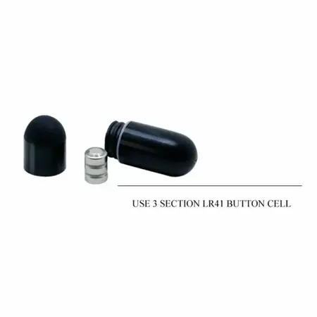Pretty Love Thimble Black Silicone Vibrating Ring - Adjustable System