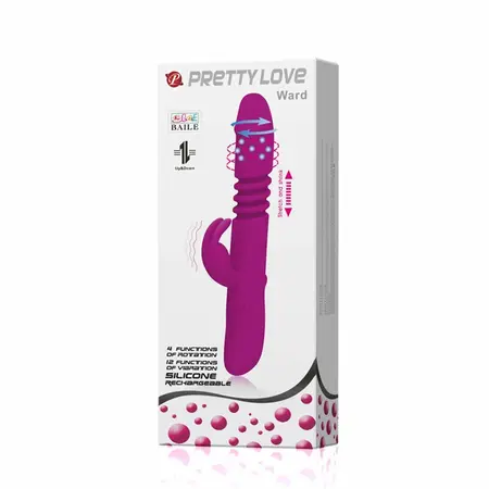 Pretty Love Ward Rabbit U Up & Down Intimate Device Silicone 27cm