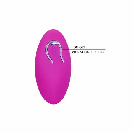 Pretty Love Berger 12-Režimski Daljinski Upravljivi Stimulator u Obliku Jajeta, Roze