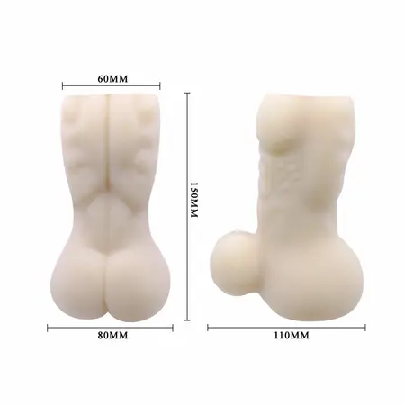 Baile Back Spirit Men's Compact Intimate Device TPR 15cm x 8cm