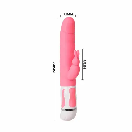 Pretty Love Smart Steven Pink Dual Stimulation System, 27 cm