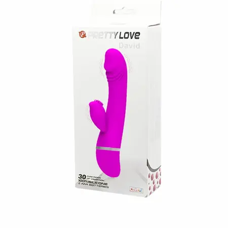 Pretty Love David Dvomotorni Intimni Uređaj sa 30 Režima, Roze, 185mm