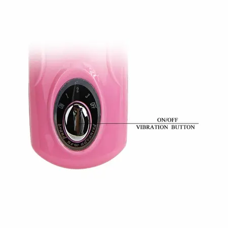 Baile Tongue Massager 3V Flexible Silicone Multi-Speed Pink