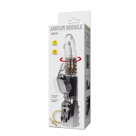 Baile Amour Missile Transparent Rotator 26.5cm Multi-Function Device