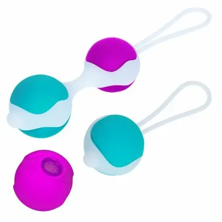 Pretty Love Flirtation Deluxe Kegel Set Kuglica Silikon 30g/40g Roze