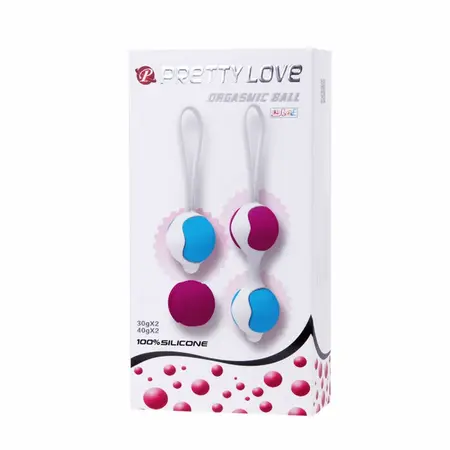 Pretty Love Flirtation Deluxe Kegel Set Kuglica Silikon 30g/40g Roze