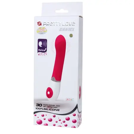 Pretty Love Daniel Glasovno Aktiviran Vibrirajući Lični Uređaj, 19,5 cm, Roze