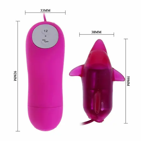 Baile Cute Secret Delfin Intimni Uređaj 12 Režima Ljubičasta ABS/TPR