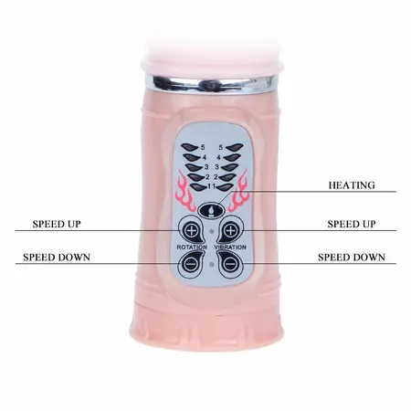 Baile Heat Fire Bunny Advanced Intimate Device 27cm Pink Silicone