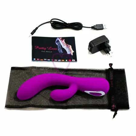 Pretty Love Smart Honey Intimni Vibrator Ljubičasta 18cm Dvomotorni Silikon
