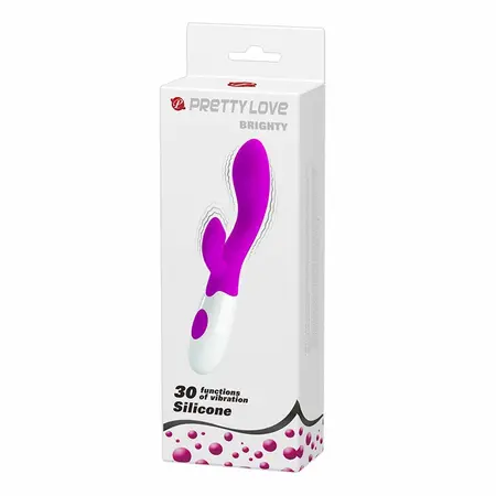 Pretty Love Brigthy Vibrator Green-White, 30 Modes, Ergonomic, 20 cm