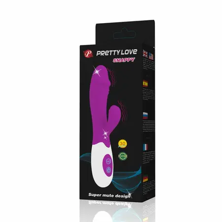 Pretty Love Flirtation Snappy Vibrator Lilac 20cm 30 Functions ABS/TPR