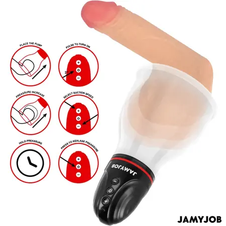 Jamyjob XPAND LITE Grey Intimate Wellness Pump 3-Level Suction System