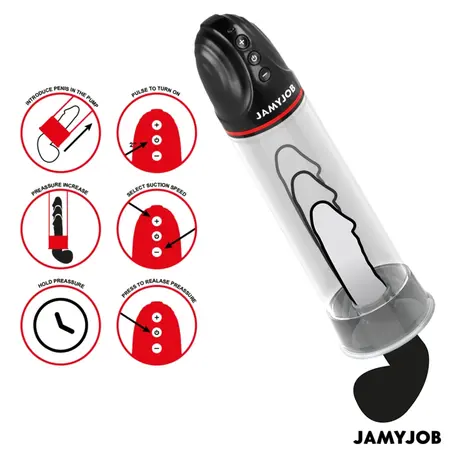 Jamyjob XPAND Automatic Vacuum Pump Grey 3-Level Wave System USB 30cm