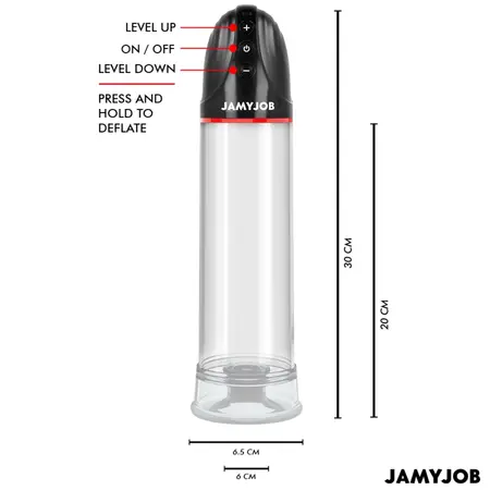 Jamyjob XPAND Automatic Vacuum Pump Grey 3-Level Wave System USB 30cm