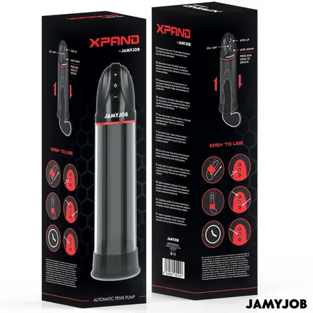 Jamyjob XPAND Automatic Vacuum Pump Grey 3-Level Wave System USB 30cm